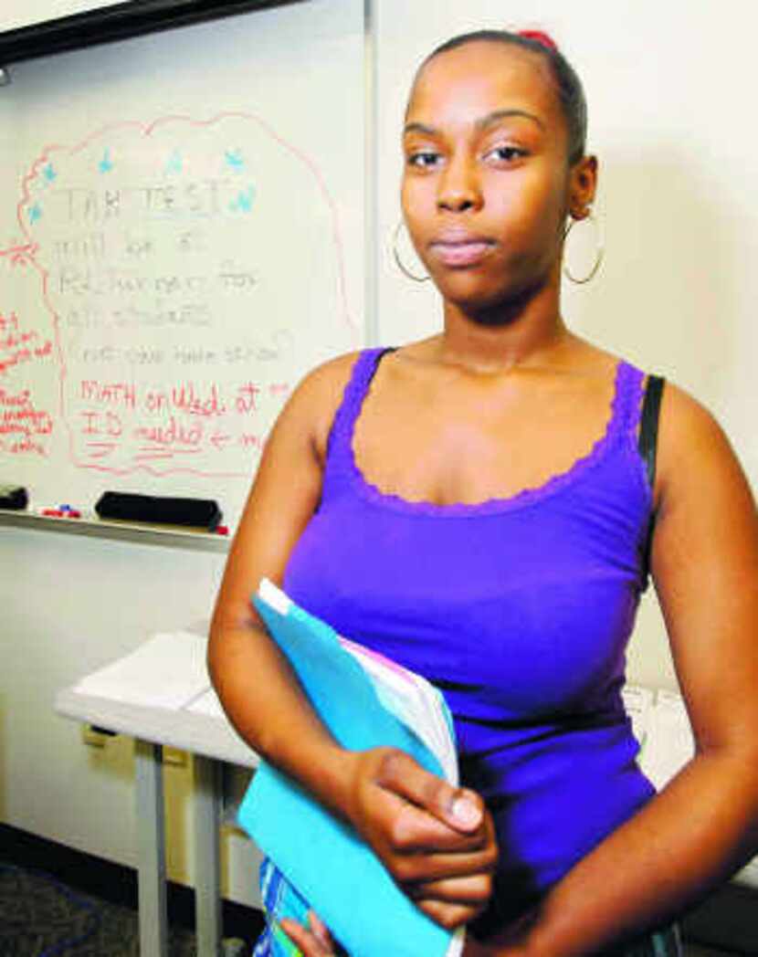  Ebonee Manning, 18, has failed the TAKS at least six times. She's being tutored this summer. 