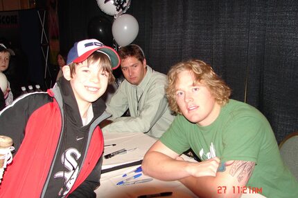 Texas Rangers utility man Nick Solak is pictured here in 2006 with former Chicago White Sox...