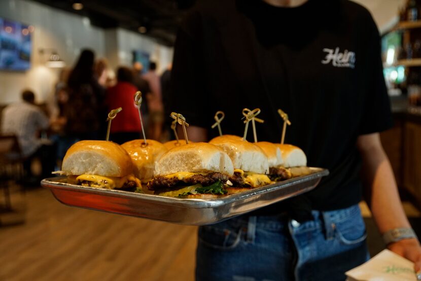 The Heimburger is a popular new item at Heim Barbecue in Fort Worth.