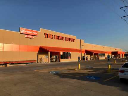 The newly rebuilt Home Depot store on Forest Lane just east of North Central Expressway will...