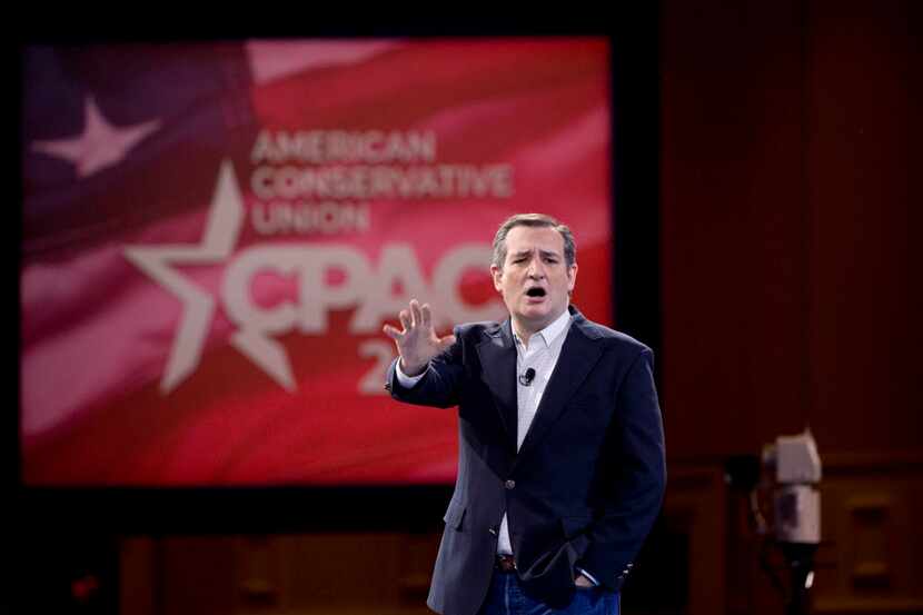  Sen. Ted Cruz spoke Friday during the 2016 Conservative Political Action Conference in...