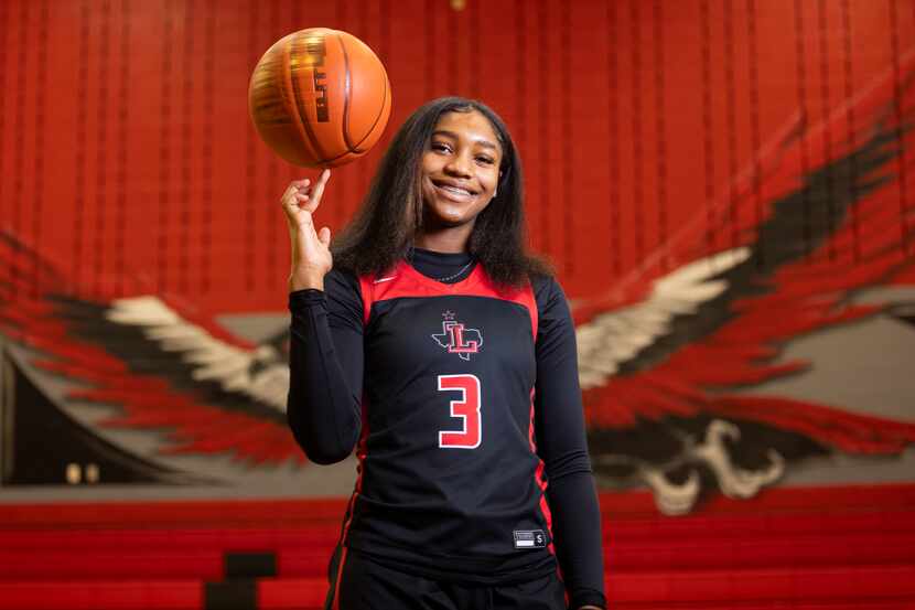 Frisco Liberty girls basketball player Jacy Abii, who is The Dallas Morning News’ All-Area...