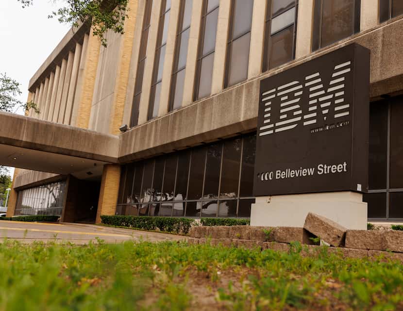 IBM's technology building at 1000 Belleview Street in Dallas on Friday, April 19, 2024.