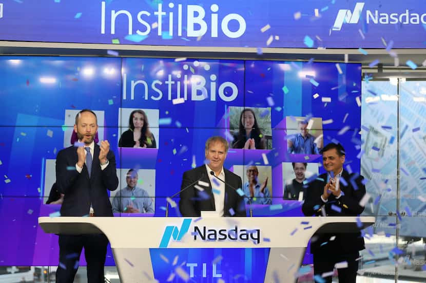 Dallas-based Instil Bio Inc. went public this year. CEO Bronson Crouch rang the opening bell...