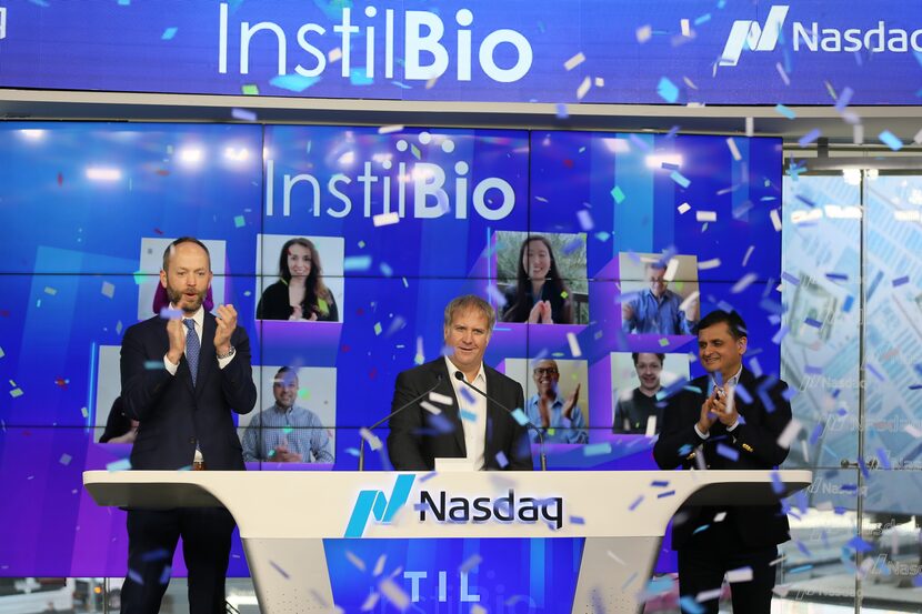 Dallas-based Instil Bio Inc. went public this year. CEO Bronson Crouch rang the opening bell...