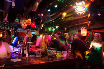 Grapevine Bar has been referred to as like "Cheers, on acid." Here's a photo of the original...