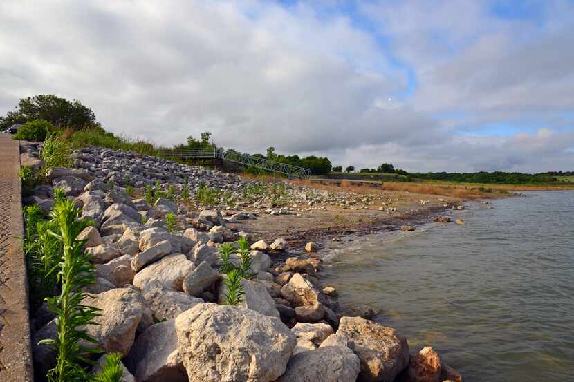 Lavon Lake in Collin County, considered the primary water source for customers of the North...