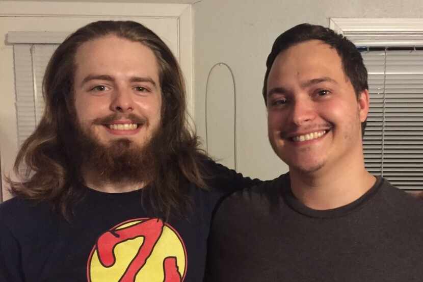 Jacoby Stoneking (left) and his brother Chris Phillips