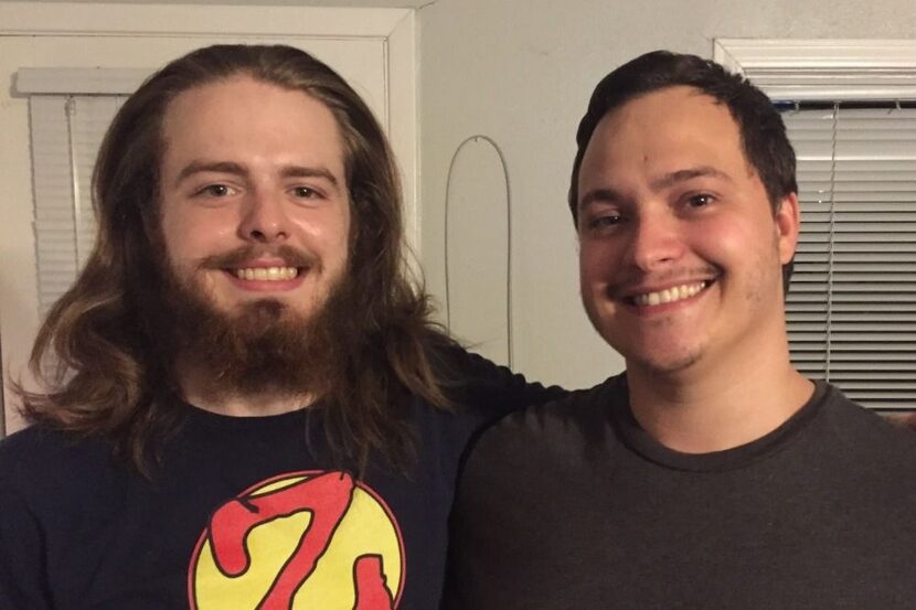 Jacoby Stoneking (left) and his brother Chris Phillips