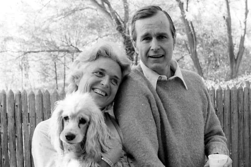 A circa 1974 photograph of Barbara and George H.W. Bush.