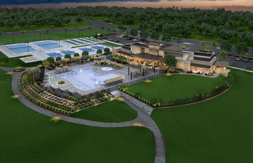 Del Webb's Trinity Falls community will have a 12-acre amenities center.