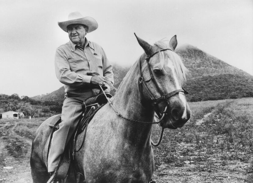 Dallas business icon Clint Murchison Sr. rode below the peak of Mariquita at his Acuna ranch...