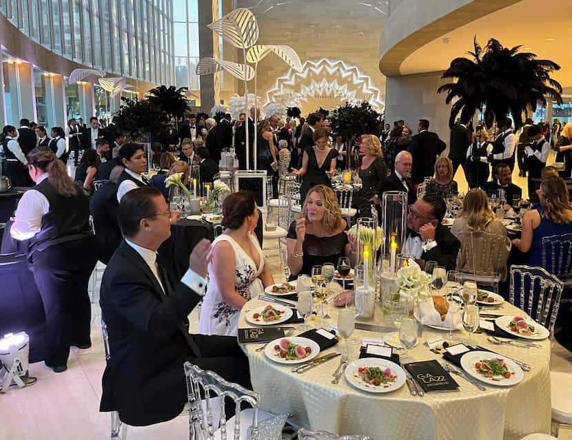 Black-tie dinner at the 2022 Dallas Symphony Orchestra Gala, at the Meyerson Symphony Center...