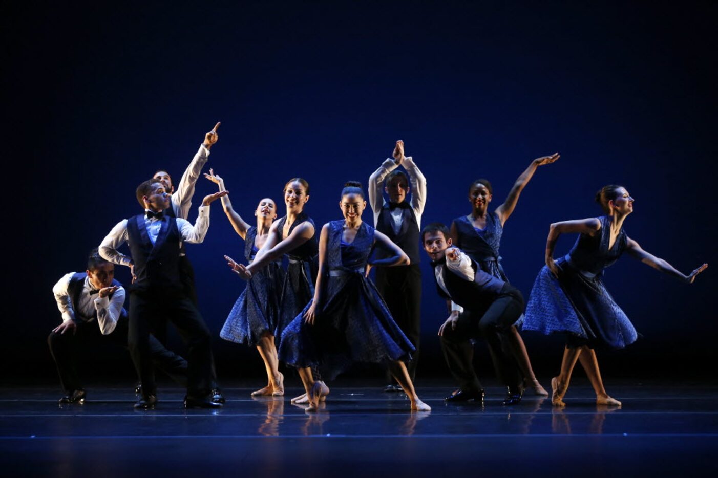 Members of Bruce Wood Dance Project perform in Anything Goes during a Dallas DanceFest dress...