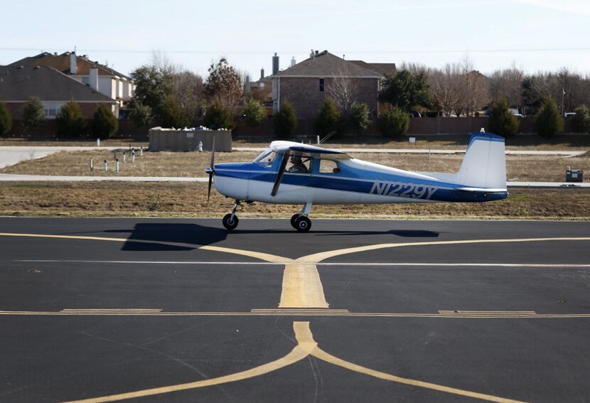 A plane takes off at Aero Country Airport near McKinney in 2014. (File Photo/Rose Baca) 