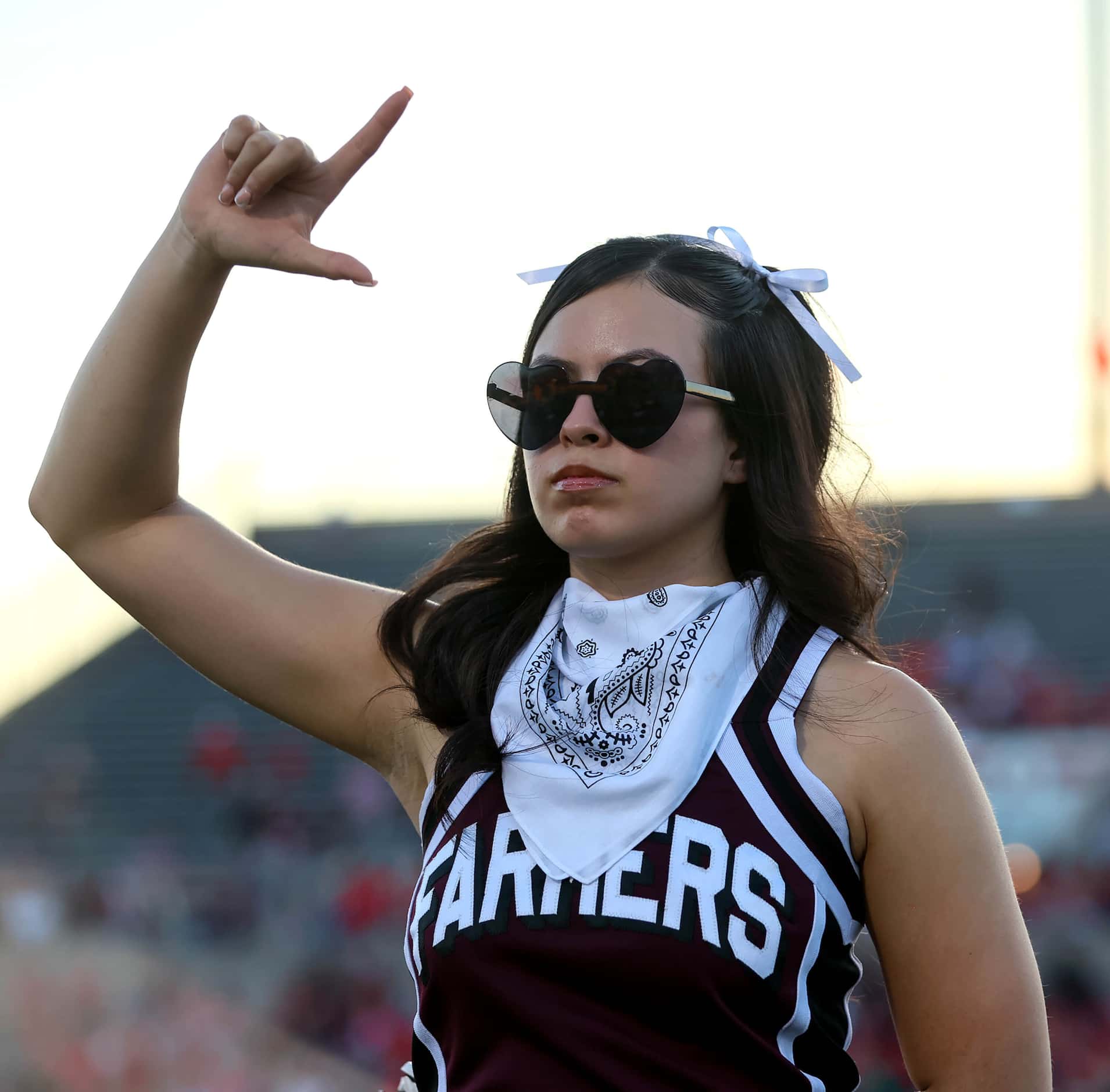 The Lewisville Fighting Farmers face the Coppell Cowboys in a high school football game on...