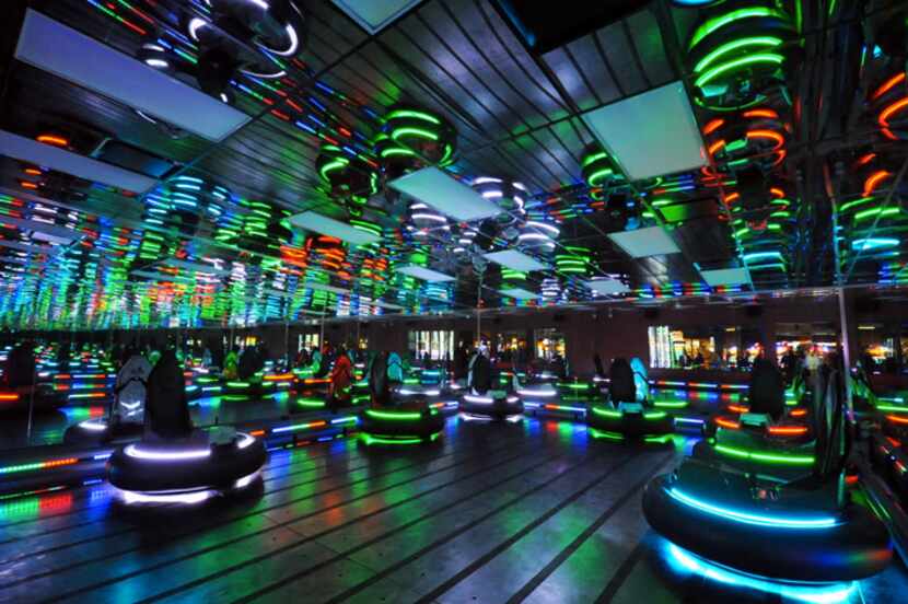 If you can stand to take a bowling break, head to the bumper cars at Pinstack.