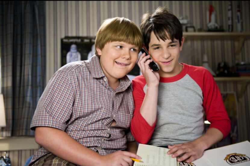 Zachary Gordon, right, and Robert Capron in a scene from the movie, "Diary of a Wimpy Kid:...
