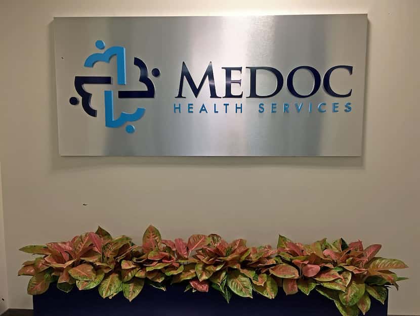 Federal agents raided Medoc Health Services in Dallas on Wednesday.