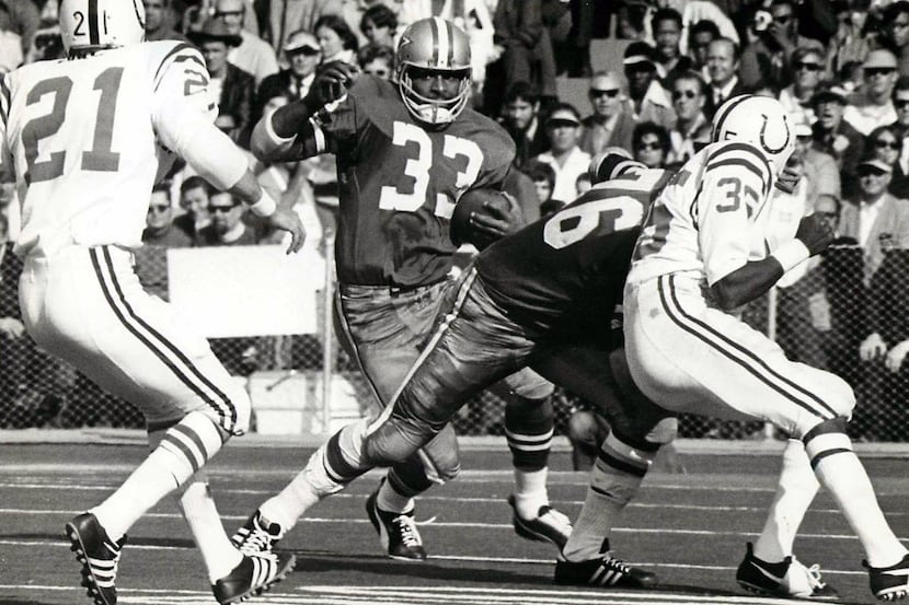 Duane Thomas, playing for the Dallas Cowboys in Super Bowl V