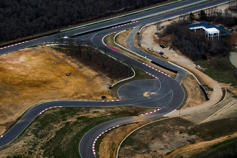 The site of the Toyota executive retreat in Denton County  includes a racetrack and...