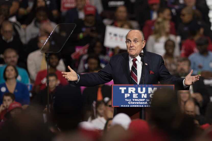 Rudy Giuliani campaigned for GOP presidential nominee Donald Trump last week in Cleveland....