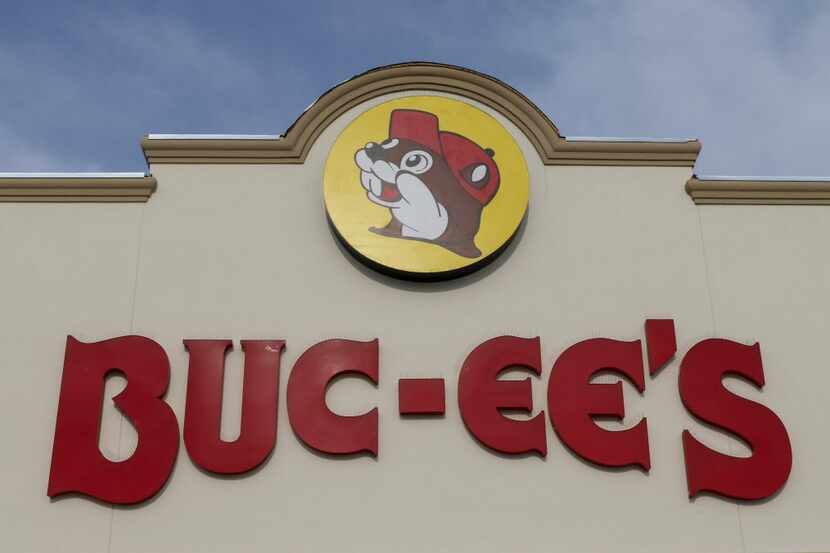 The sign over an entrance at a new Buc-ee's roadside travel store being built along I-20 at...