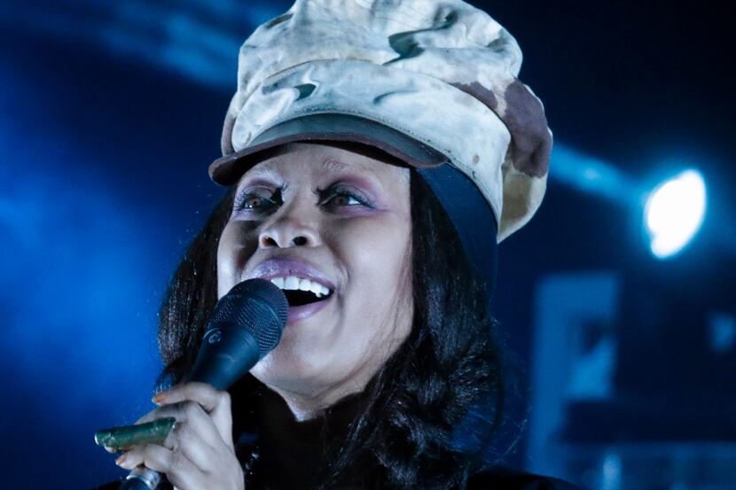 Erykah Badu headlined the opening night of the Riverfront Jazz Festival 2017 in south Dallas...