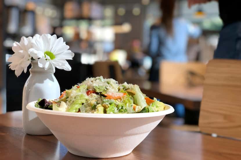 Original ChopShop's raw vegetable salad is light and bright. 