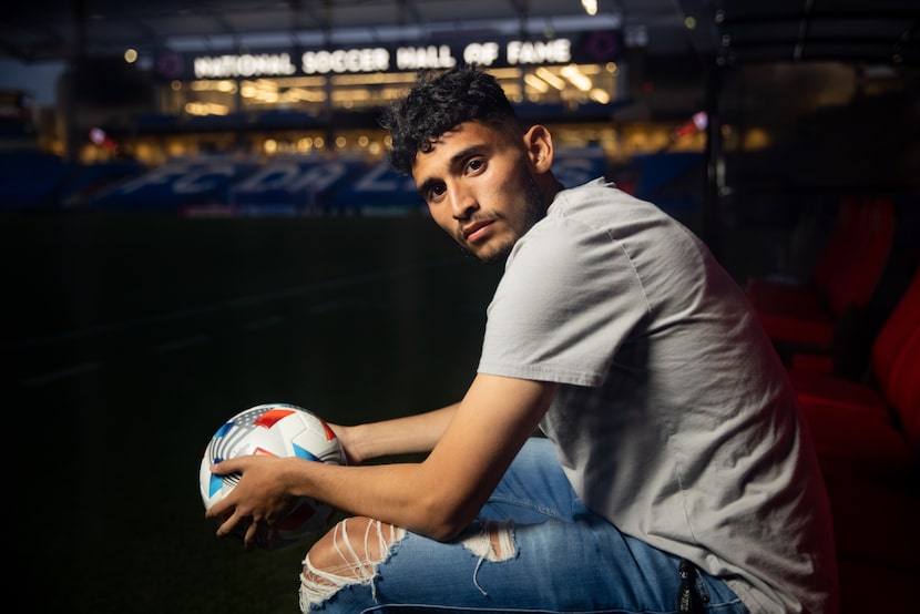 FC Dallas forward Ricardo Pepi poses for a photo at Toyota Stadium in Frisco on Wednesday,...