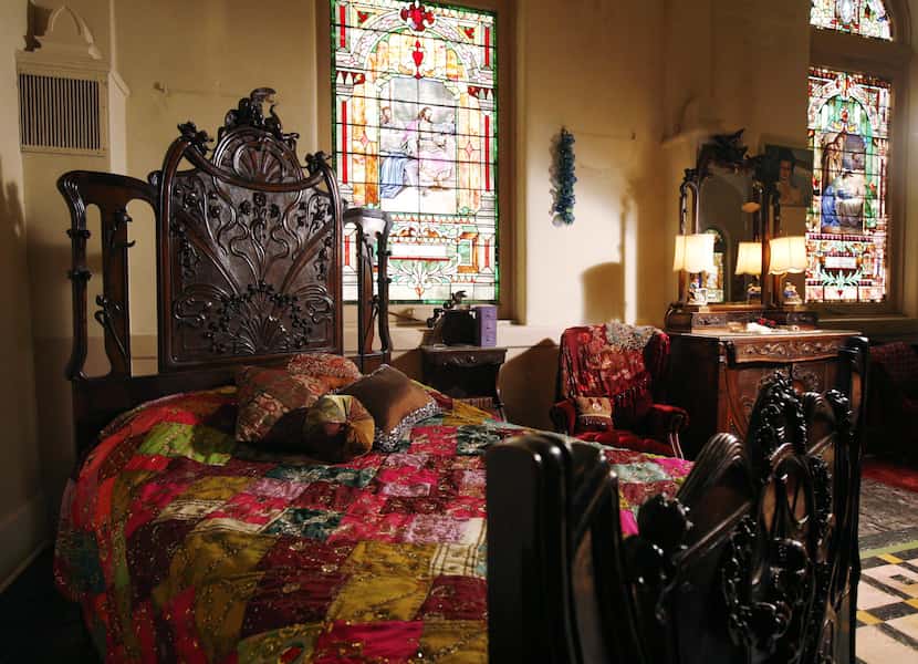 A corner of what was the sanctuary served as actress Ronnie Claire Edwards' bedroom area in...