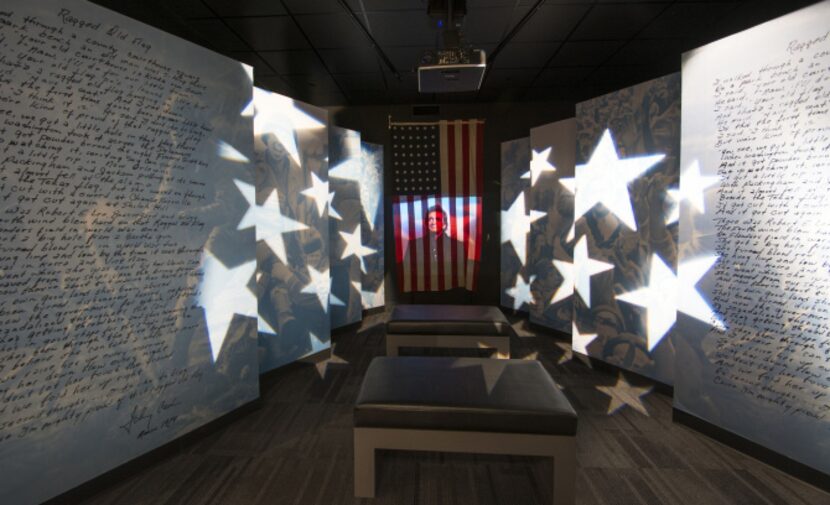 The Johnny Cash Museum in Nashville, TN, includes a small gallery with panels bearing the...