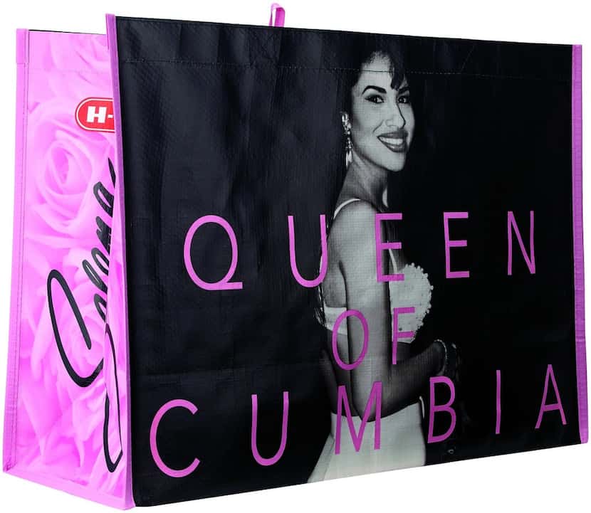 Grocery store chain H-E-B sold reusable tote bags featuring Selena Quintanilla at select...
