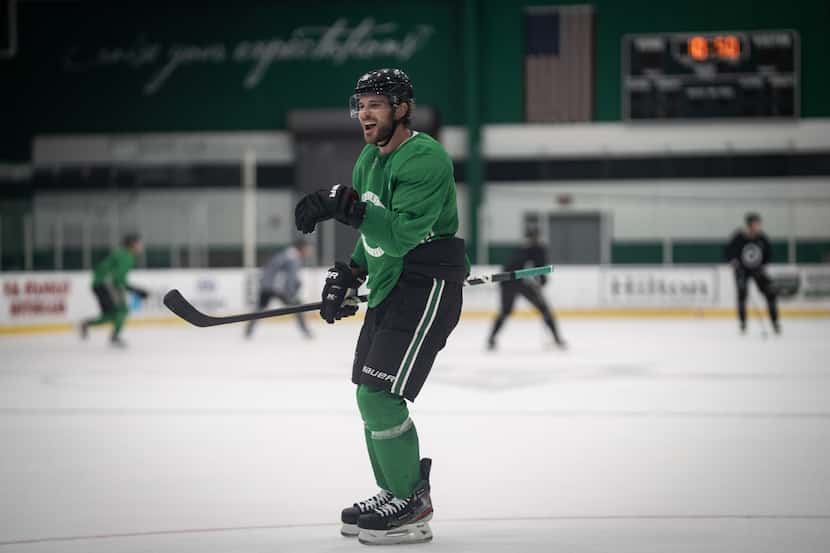 Dallas Stars Center Tyler Seguin skates at first training camp practice for NHL restart on...