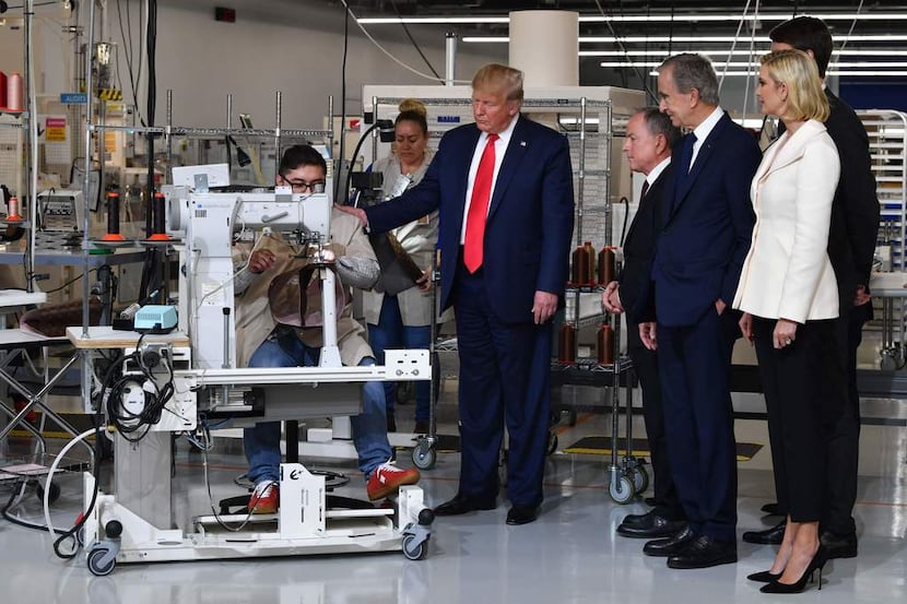 Trump visit brings the world to new Louis Vuitton workshop in Johnson County
