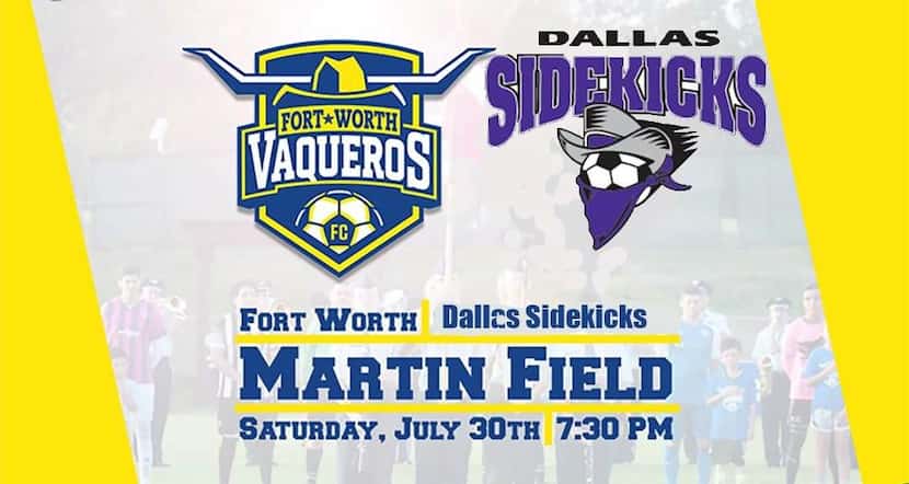 Dallas Sidekicks to face Fort Worth Vaqueros