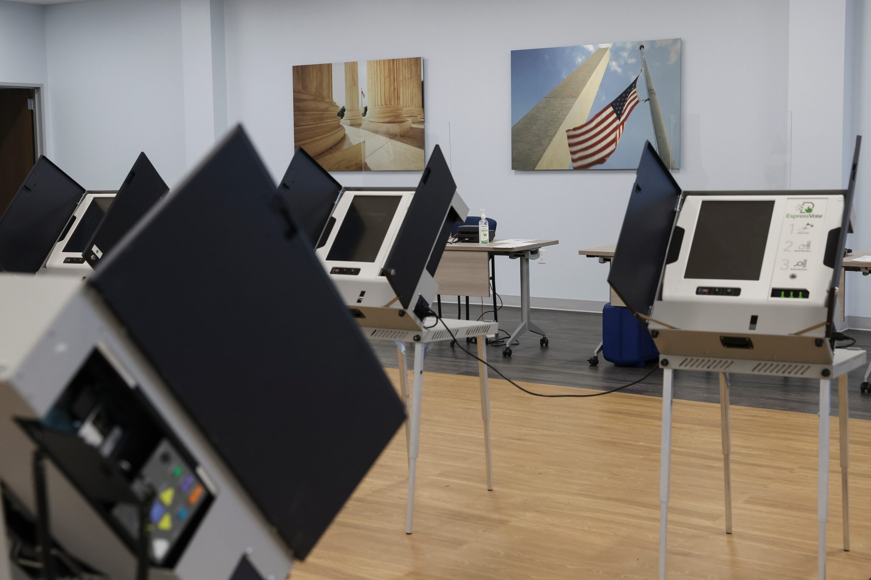 Voting machines, Thursday, Oct. 6, 2022 at Dallas County Election Center in Dallas. 