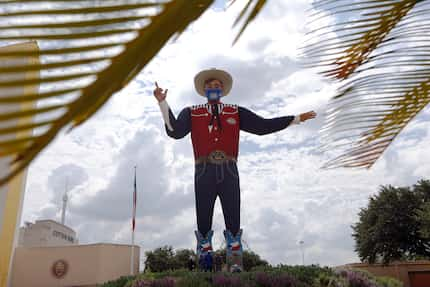 Big Tex is 55 feet tall.