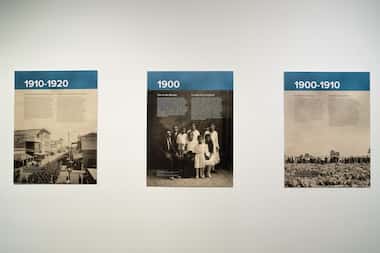 The "Life and Death on the Border" gallery at the University of Dallas on June 28, 2024. The...
