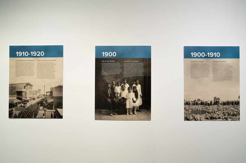 The "Life and Death on the Border" gallery at the University of Dallas on June 28, 2024. The...