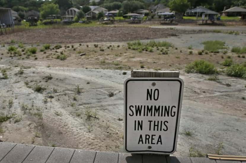 
The DeCordova Marina shows the effects of the drought at Lake Granbury in DeCordova, Texas.
