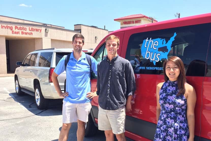 
The Bus Project, a 10-week, 10,000-mile journey, brought three of its participants to Irving.
