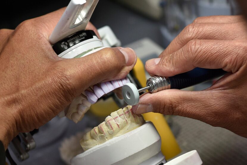 Vice president/certified dental technician, Felix Silva, of Concert Dental Labs, details a...