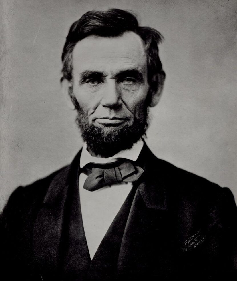 Abraham Lincoln, 16th U.S. president, 1861-65.