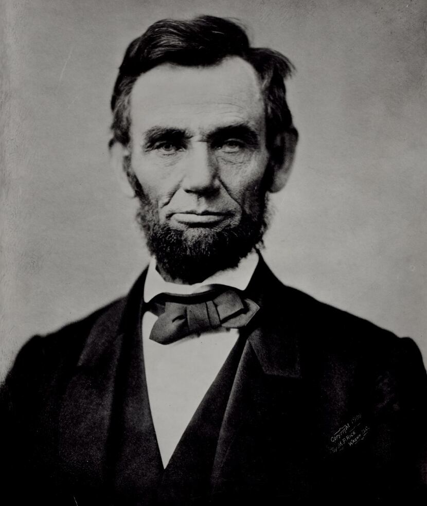 Abraham Lincoln, 16th U.S. president, 1861-65.