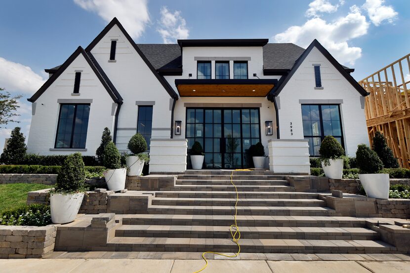 The first model homes are being built in Brookside, a community within Frisco's massive...