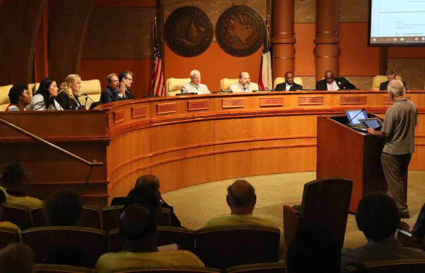 The Cedar Hill City Council held a meeting Aug. 29, 2017, at the Cedar Hill Government Center.