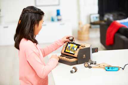 The Toy-Con Piano (pictured) is included as part of the
Nintendo Labo Variety Kit. Nintendo...