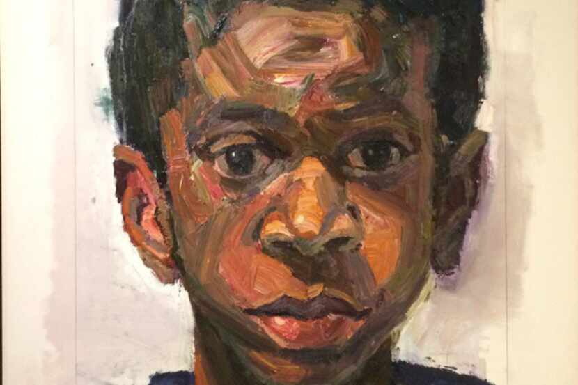 Sedrick Huckaby (American, b. 1975), Rising, Sonny, Son, 2013-16. Oil on canvas on panel....
