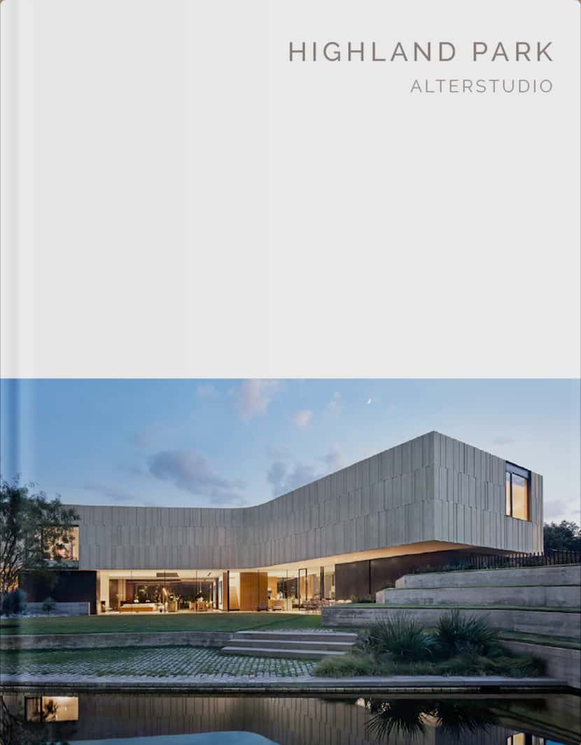 Cover for a monograph on a new Highland Park residence by Alterstudio.